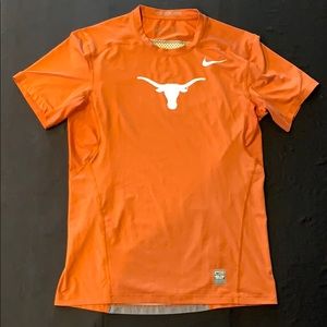 Burnt orange Nike Hypercool fitted T-shirt